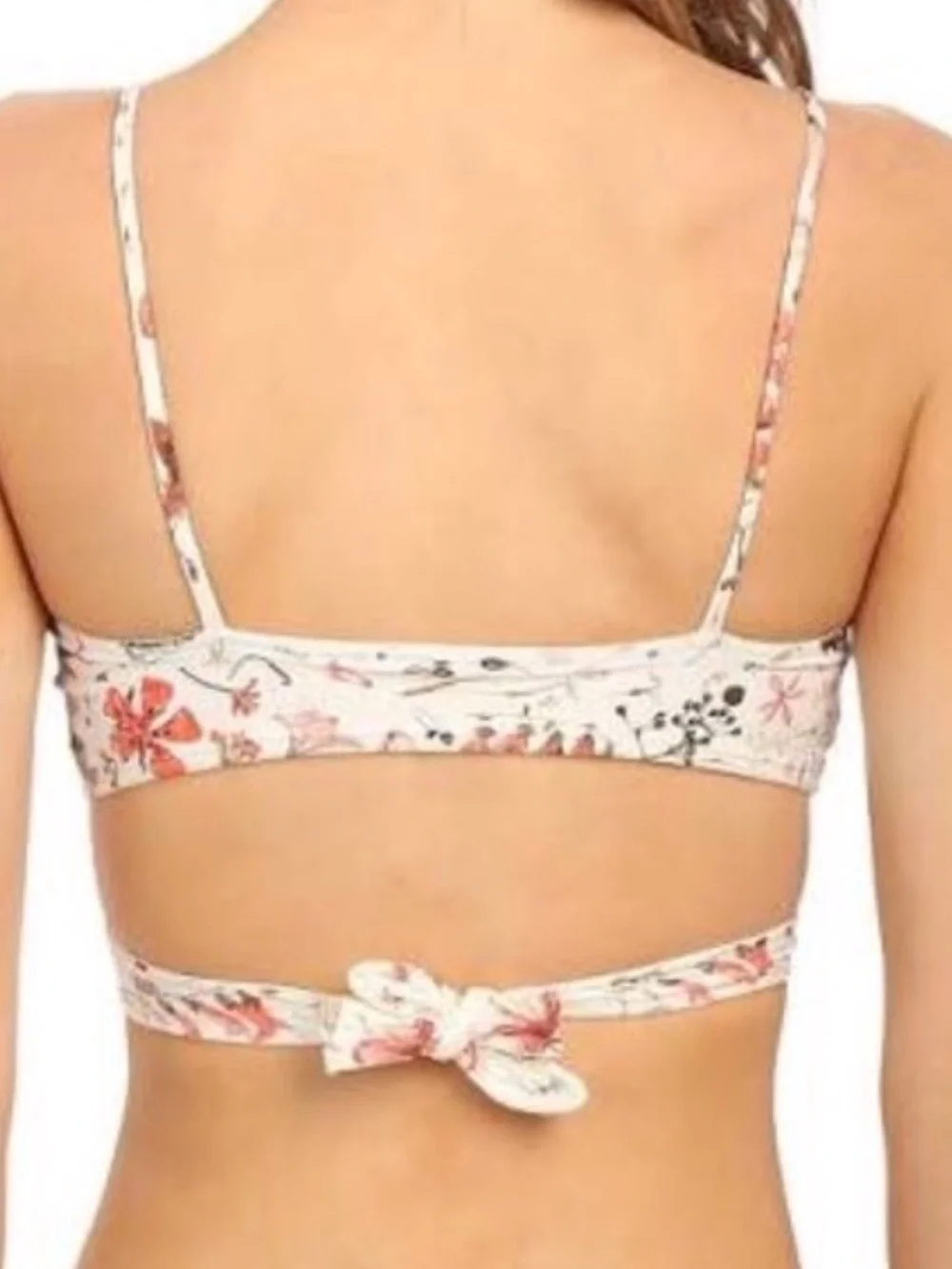 NWT L*Space x Liberty Art Fabrics Floral Love Chloe Wrap Triangle Bikini Top XS